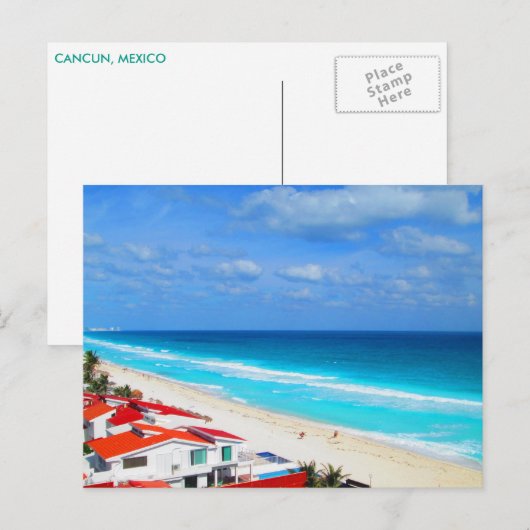 CANCUN #17 POSTCARD POSTKARTE (Vorne/Hinten)
