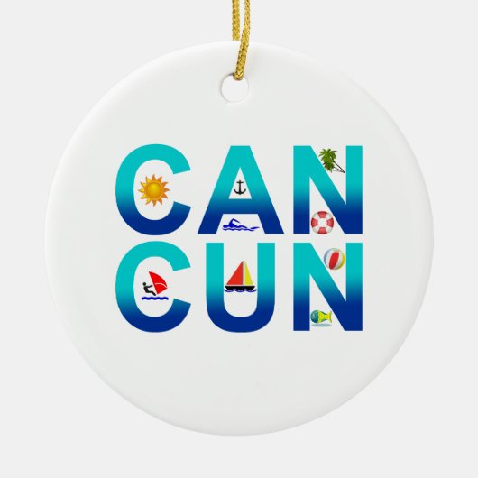 Cancun 2 keramik ornament (Vorne)
