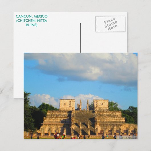 CANCUN #7 POSTCARD POSTKARTE (Vorne/Hinten)
