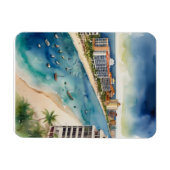 Cancun Aquarell Magnet (Horizontal)