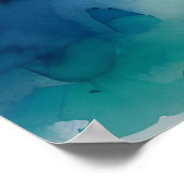 Cancun Aquarell Poster (Ecke)