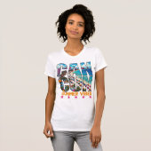 Cancun Beach Bliss Familienurlaub Essentials T-Shirt (Vorne ganz)