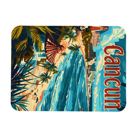 Cancun Beach Magnet (Horizontal)