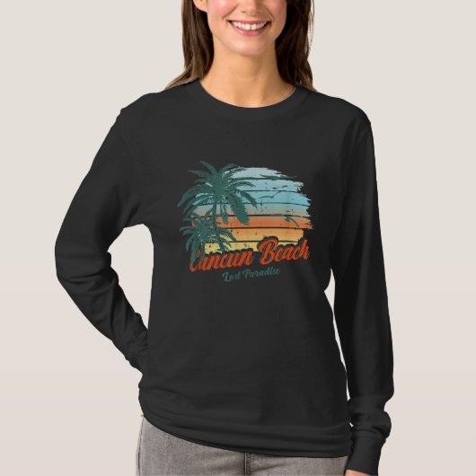 Cancun Beach Mexico Lost Paradise T-Shirt (Vorderseite)