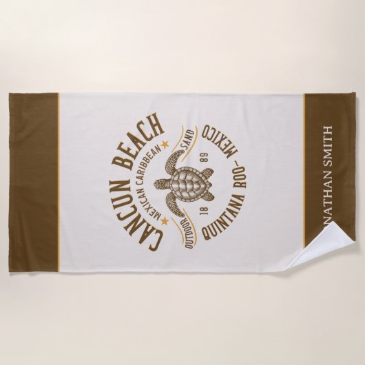 Cancun Beach Mexico | Paradise Mexican Beach Strandtuch (Vorderseite)