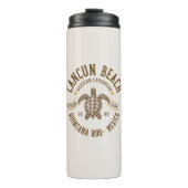 Cancun Beach Mexico | Paradise Mexican Caribbean Thermosbecher (Vorderseite)