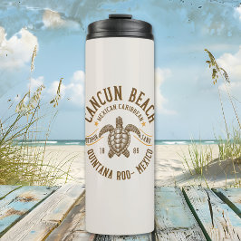 Cancun Beach Mexico | Paradise Mexican Caribbean Thermosbecher