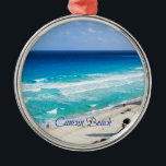 Cancun Beach, Mexiko Ornament Aus Metall<br><div class="desc">Schönes Foto von Cancun Beach,  Mexiko</div>