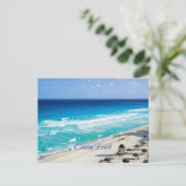 Cancun Beach, Mexiko Postkarte (Stehend Vorderseite)