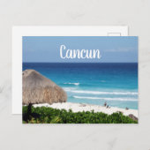 Cancun Beach Postkarte (Vorne/Hinten)