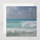 Cancun bewegt Einladung wellenartig (Vorne/Hinten)