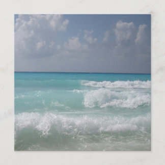 Cancun bewegt Einladung wellenartig