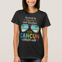 Cancun Birthday Trip Shirt - Individuelle Name & A