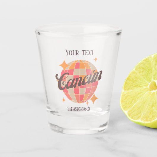 Cancún Cancun Mexico trinkt Bar Schnapsglas (Vorderseite)