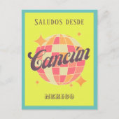 Cancún Cancun Mexiko farbenfrohe Ferien Postkarte (Vorderseite)