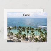 Cancun Caribbean Ocean Vacation Postcard Postkarte (Vorne/Hinten)