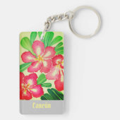 Cancún Desert Rose Souvenir Schlüsselanhänger (Rückseite)