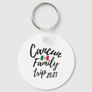 Cancun-Familienreise-Mexiko-Urlaub-Design  Schlüsselanhänger