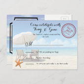 Cancun Hochzeit in Urlaubsort UAWG Postkarte (Vorne/Hinten)