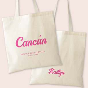 Cancún Junggeselinnen-Abschied Personalisiert Tote Tragetasche
