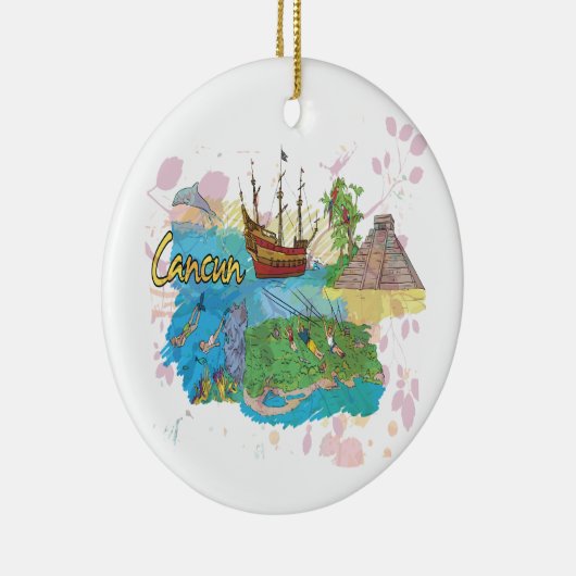 Cancun Keramikornament (Rechts)