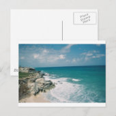 Cancun-Küste Postkarte (Vorne/Hinten)