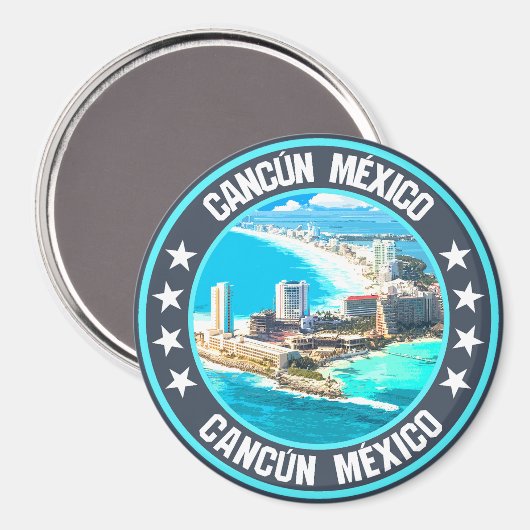 Cancún Magnet (Vorderseite/Rückseite)