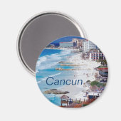 Cancun-Magnet Magnet (Vorderseite/Rückseite)
