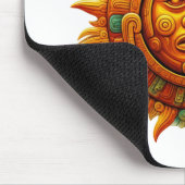Cancun Mayan Mask Mexico Travel Mousepad (Ecke)