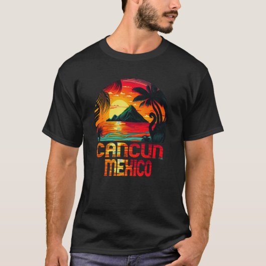 Cancun Mexico 2023 Souvenir T-Shirt (Vorderseite)