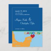 Cancun Mexico Ankündigung Datum freihalten (Vorne/Hinten)