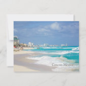 Cancun Mexico Beach Postcard Karte (Vorderseite)