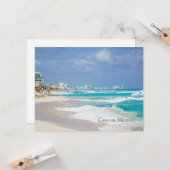 Cancun Mexico Beach Postcard Karte (Vorderseite/Rückseite Beispiel)
