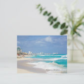 Cancun Mexico Beach Postkarte (Stehend Vorderseite)