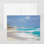 Cancun Mexico Beach Postkarte (Vorne/Hinten)