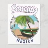 Cancun Mexico Beach Reiselogo (Vorderseite)