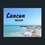 Cancun Mexico Beach Resort Clear Ocean Water Postkarte<br><div class="desc">Cancun Mexico Beach Resort Clear Ocean Water</div>