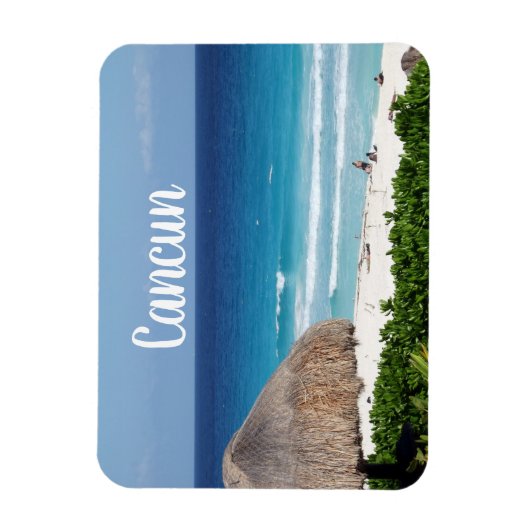 Cancun Mexico Beach Resort Magnet (Vertikal)
