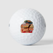 Cancun Mexico Beach Scene Design Golfball (Vorderseite)