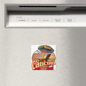 Cancun Mexico Beach Scene Design Magnet (In Situ (Geschirrspüler))