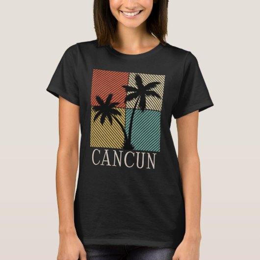 Cancun Mexico Beach Vacation Geschenk T-Shirt (Vorderseite)