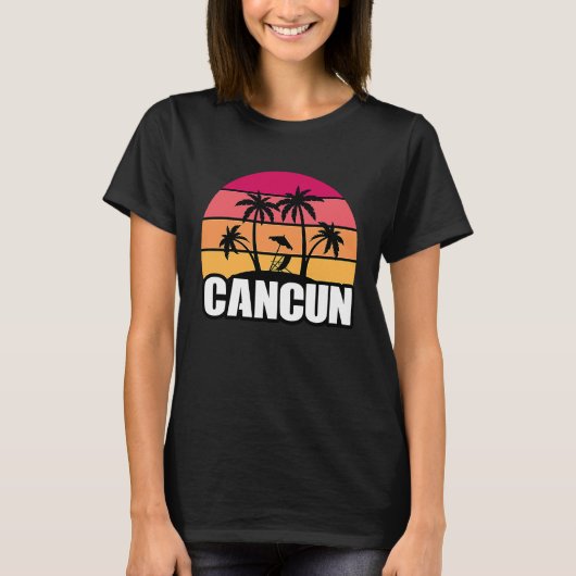 Cancun Mexico Cancun Travel Vacation Souvenir T-Shirt (Vorderseite)