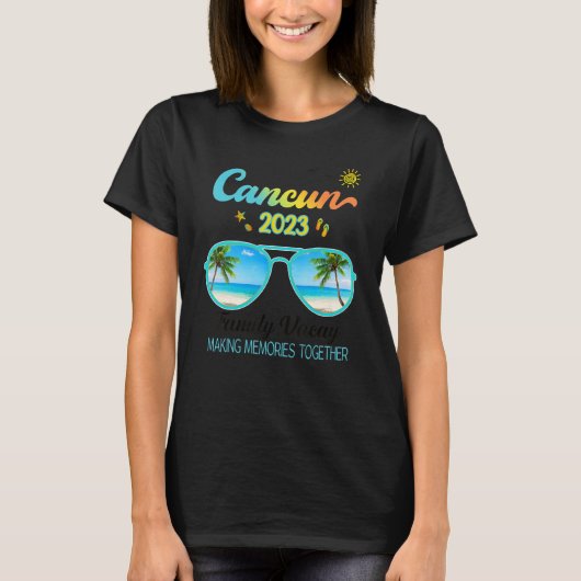 Cancun Mexico Family Trip 2023 Outfit T-Shirt (Vorderseite)