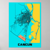 Cancun - Mexico Gloria City Map Poster (Vorne)