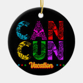 Cancun Mexico Group Vacation Adventure Keramik Ornament (Vorne)