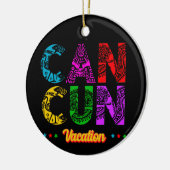Cancun Mexico Group Vacation Adventure Keramik Ornament (Links)