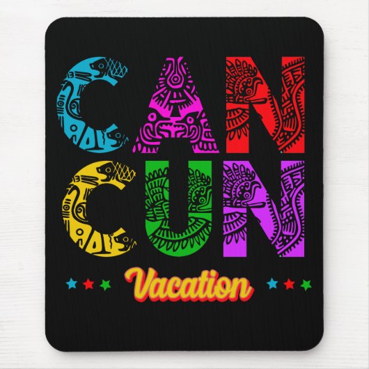 Cancun Mexico Group Vacation Adventure Mousepad (Vorne)