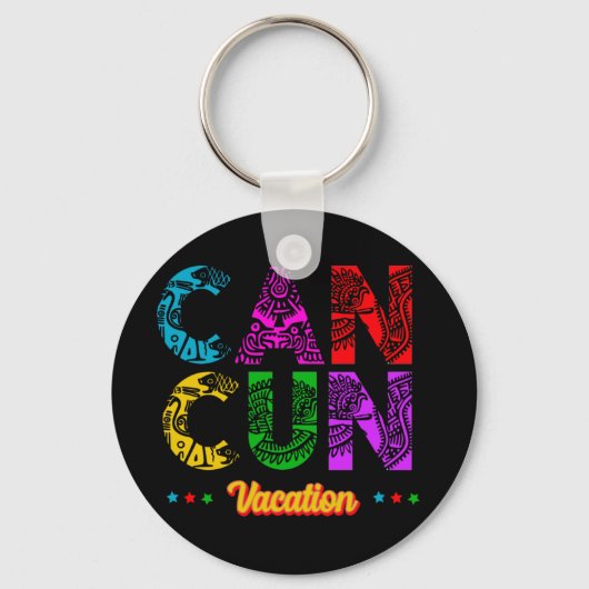 Cancun Mexico Group Vacation Adventure Schlüsselanhänger (Vorderseite)
