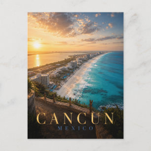 Cancun Mexico Hotelzone REALMS Postkarte