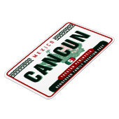 Cancún Mexico Palm Tree Vintage Reise Souvenir Magnet (Linke Seite)